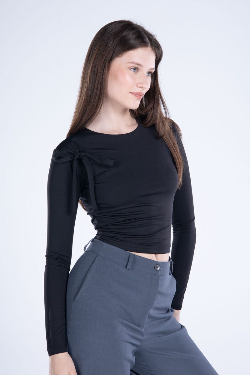 Round Neck Long Sleeve Top - Image 28