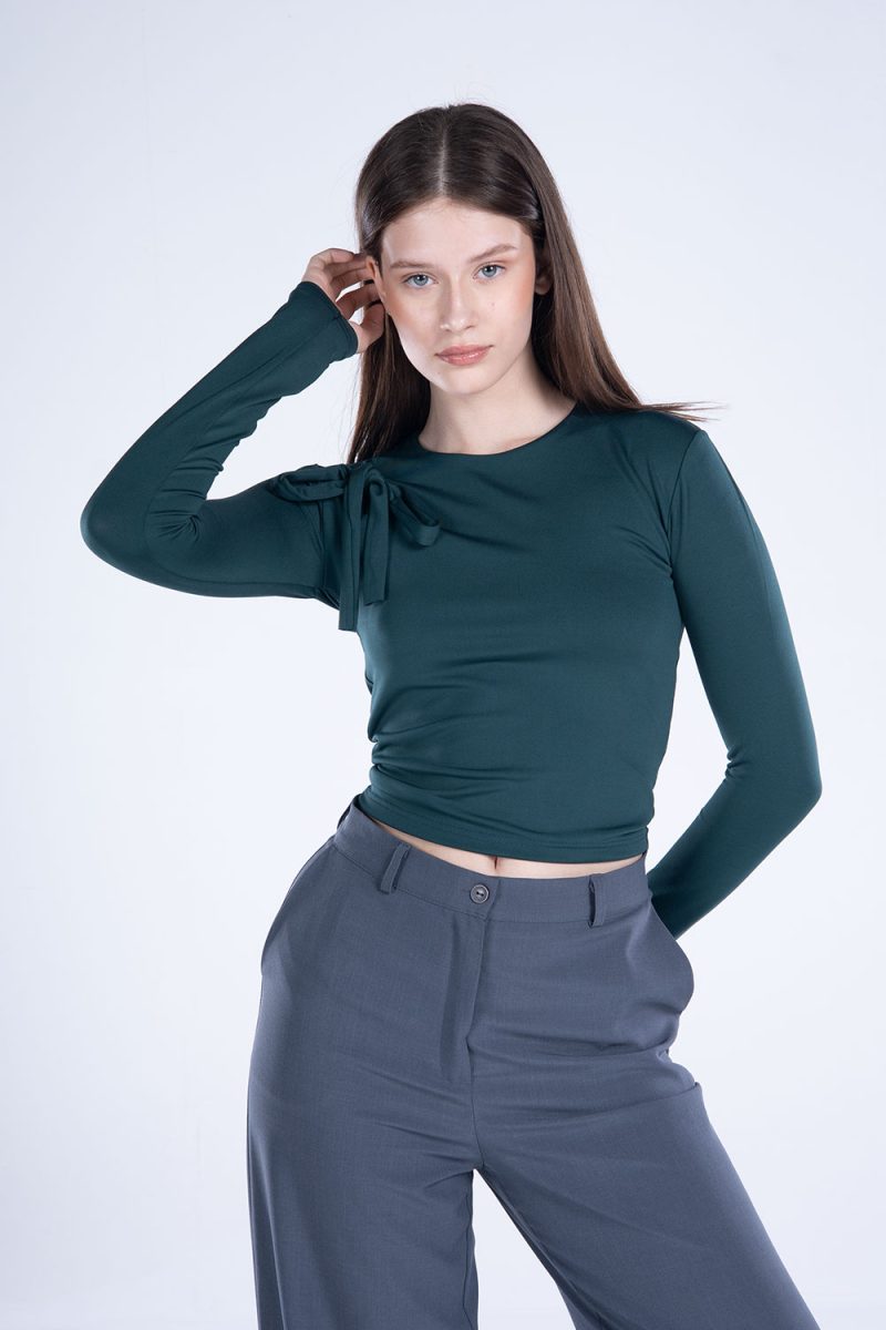 Round Neck Long Sleeve Top - Image 15