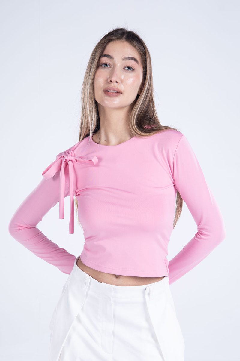 Round Neck Long Sleeve Top - Image 5
