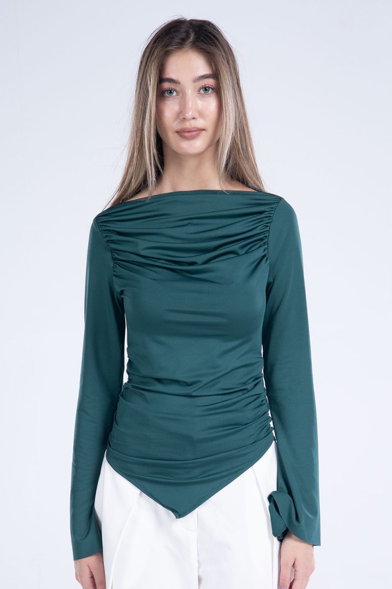 Draped Long Sleeve Top - Image 12