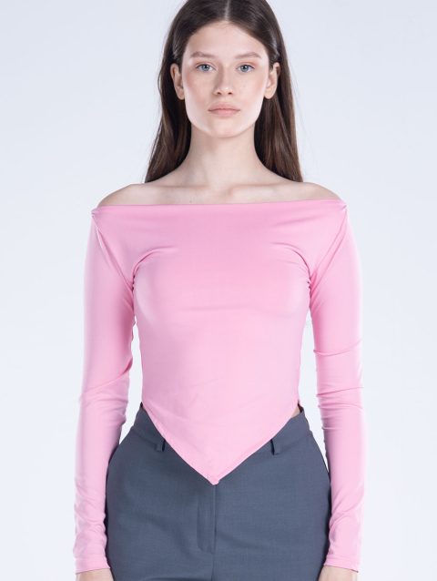 Draped Long Sleeve Top