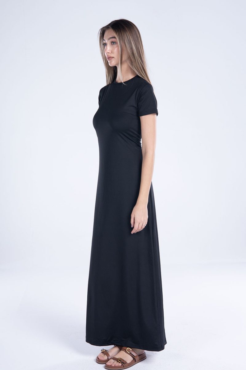 Round Neck Short Sleeve Dress - Image 2