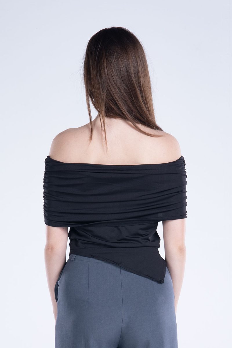 Draped Off-Shoulder Sleeveless top - Image 21