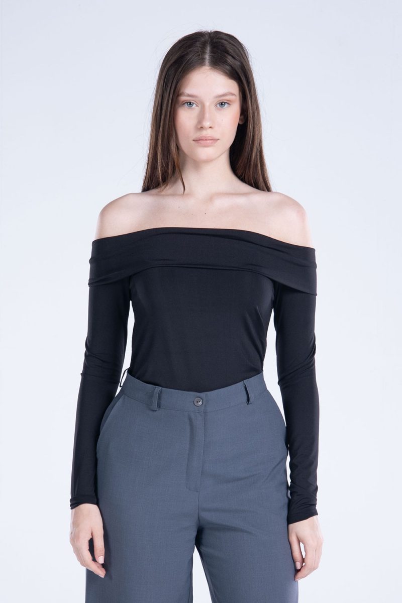 Off-Shoulder Long Sleeve Top