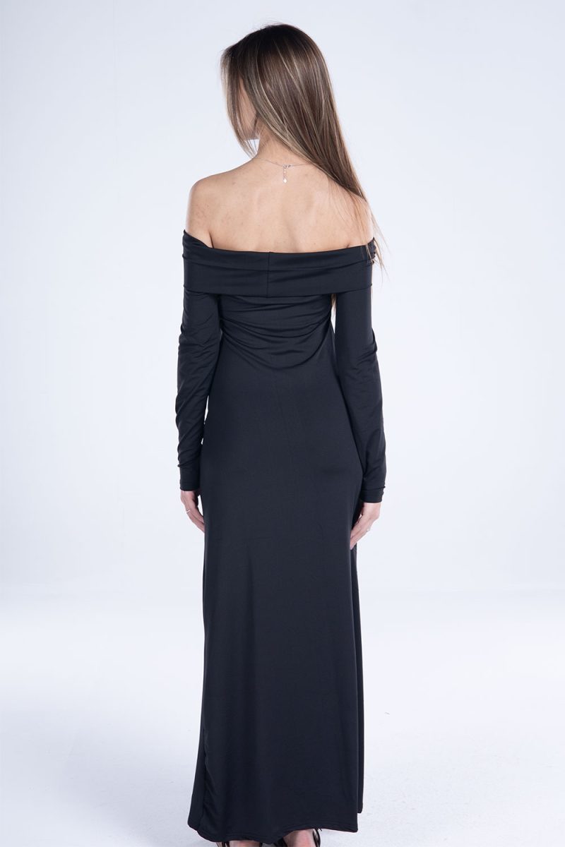 Off-Shoulder Long Sleeve Dress - Image 26