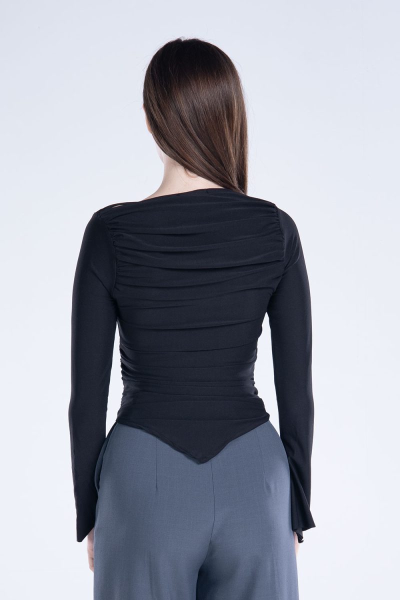 Draped Long Sleeve Top - Image 26
