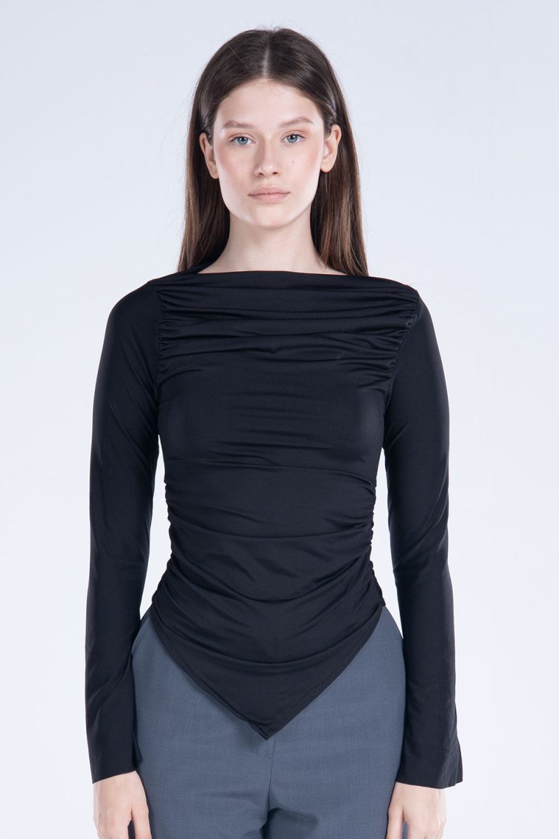 Draped Long Sleeve Top - Image 23