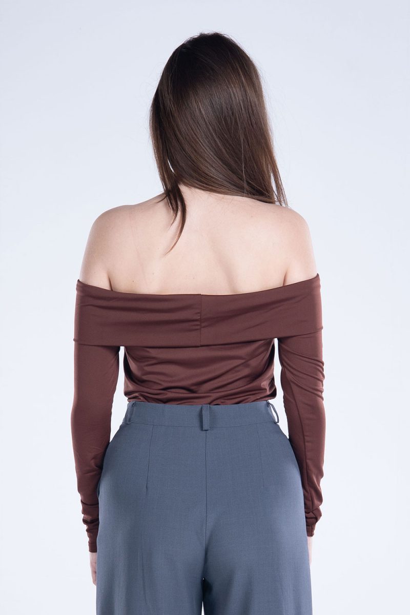 Off-Shoulder Long Sleeve Top - Image 18