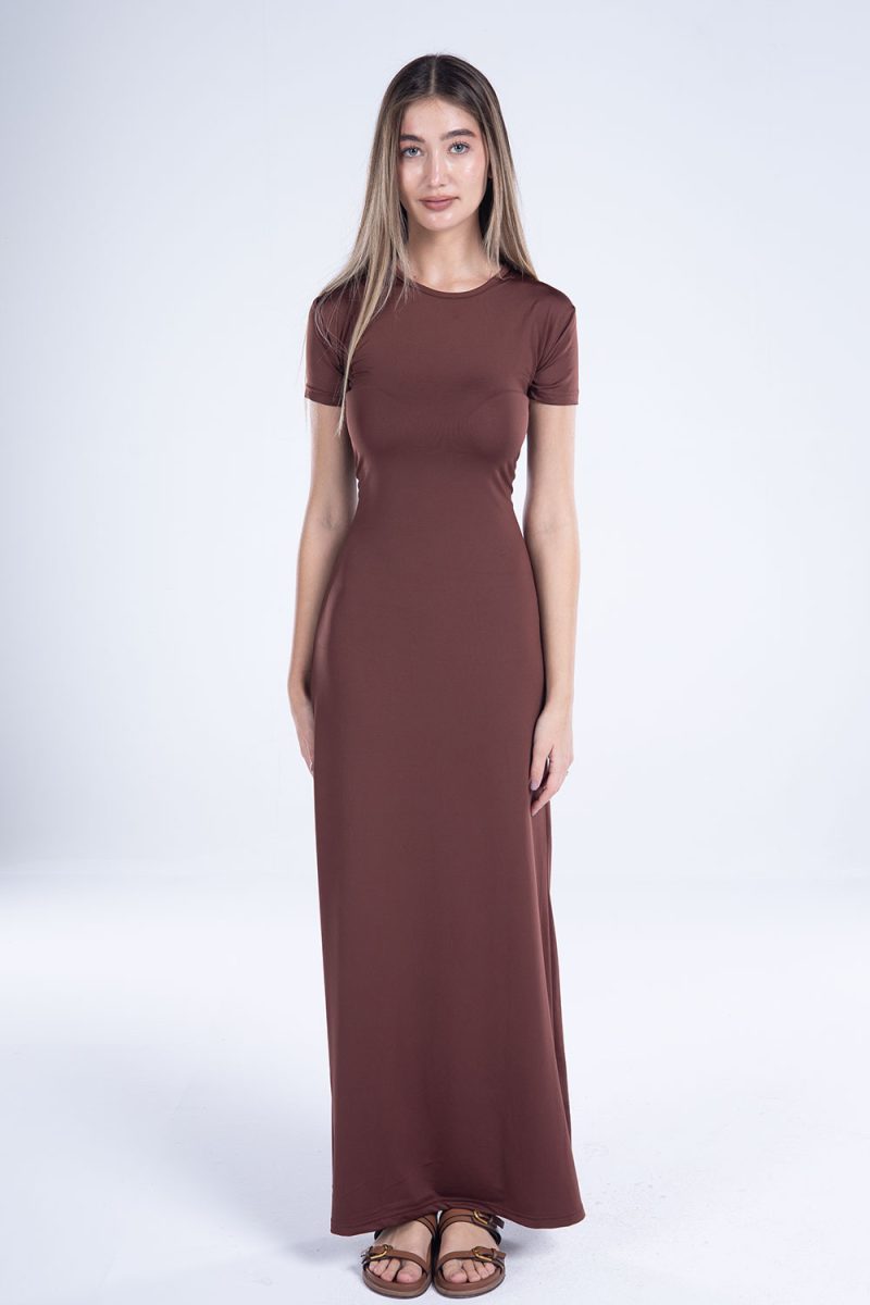 Round Neck Short Sleeve Dress - Image 18