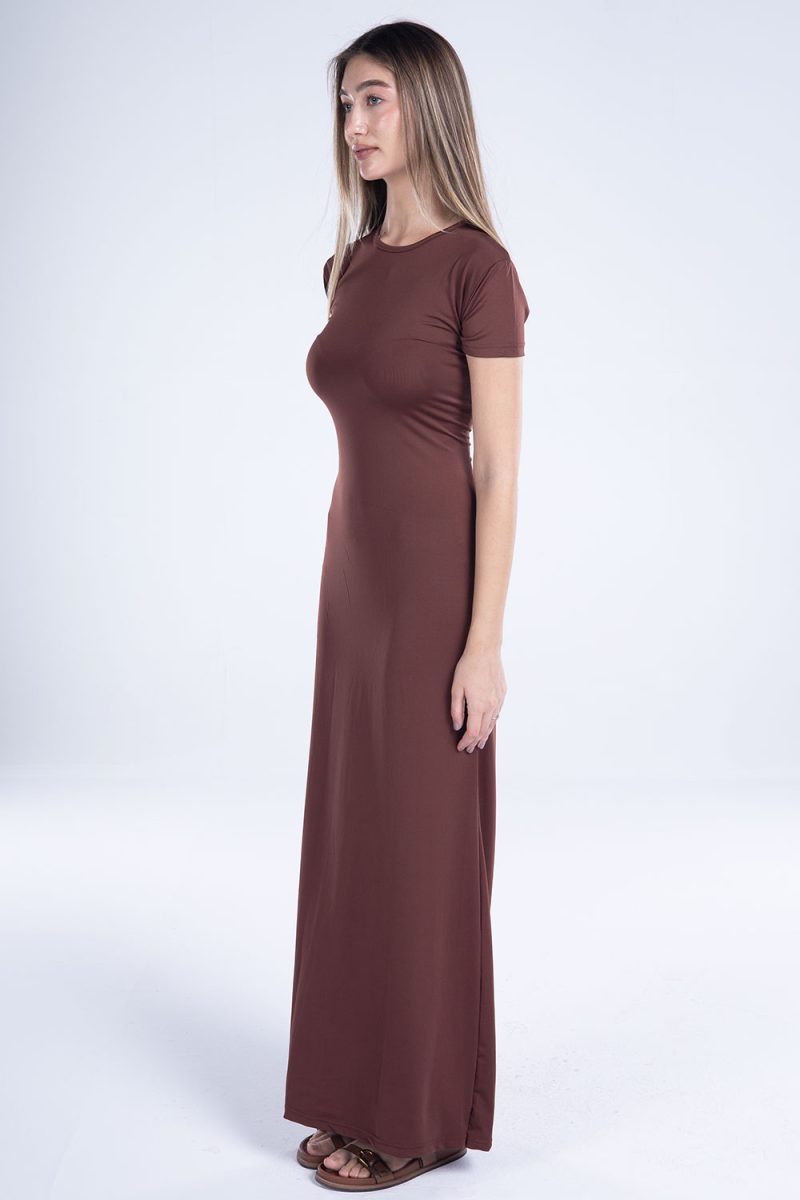 Round Neck Short Sleeve Dress - Image 19