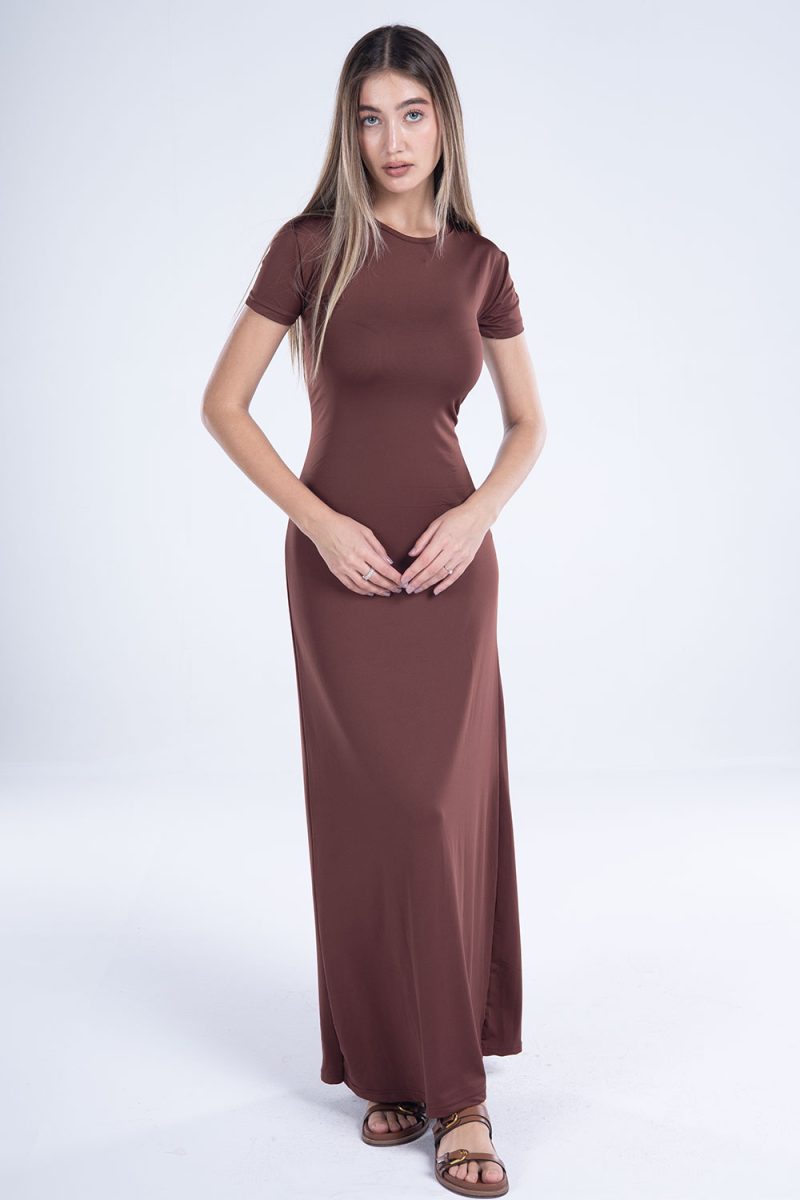 Round Neck Short Sleeve Dress - Image 20