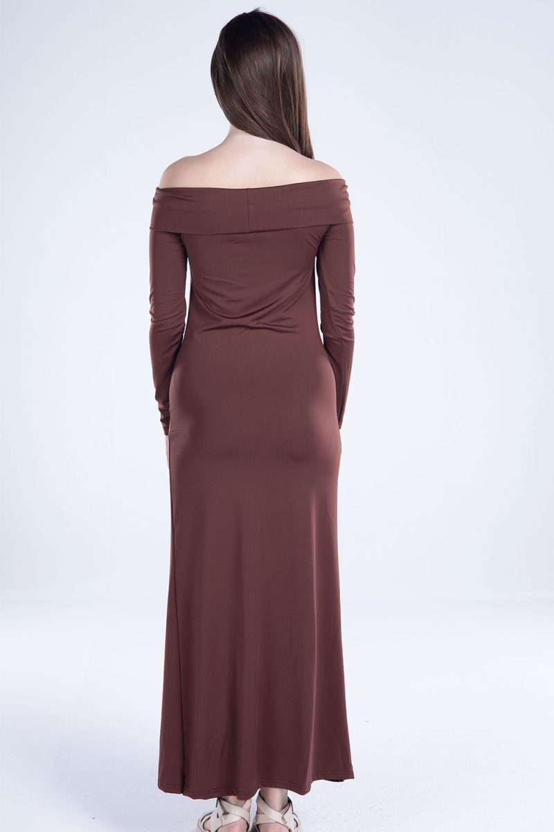 Off-Shoulder Long Sleeve Dress - Image 22