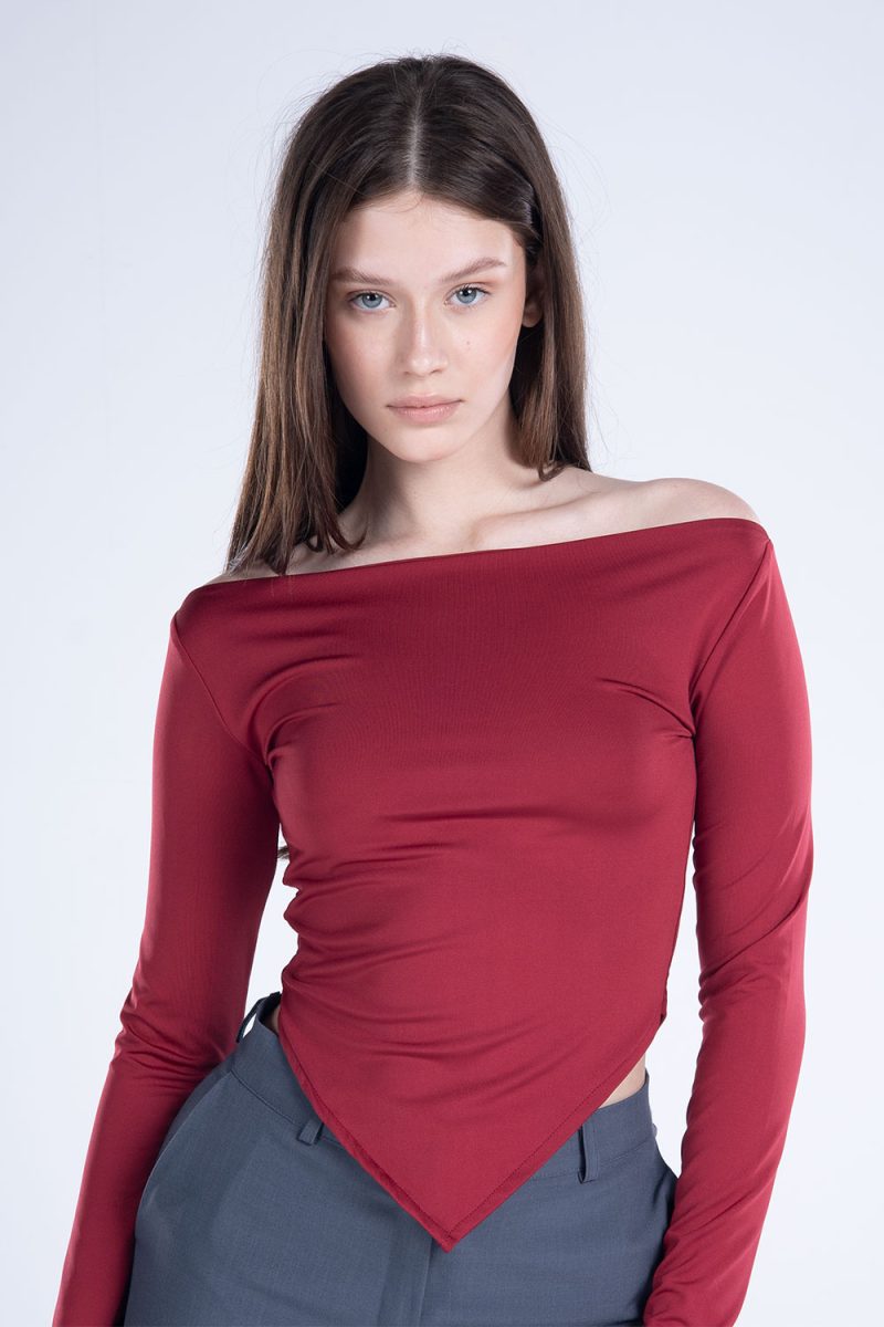 Draped Long Sleeve Top - Image 9