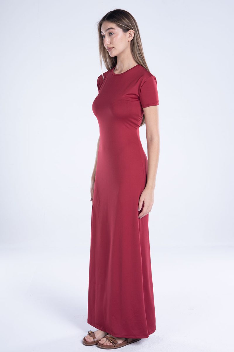 Round Neck Short Sleeve Dress - Image 10