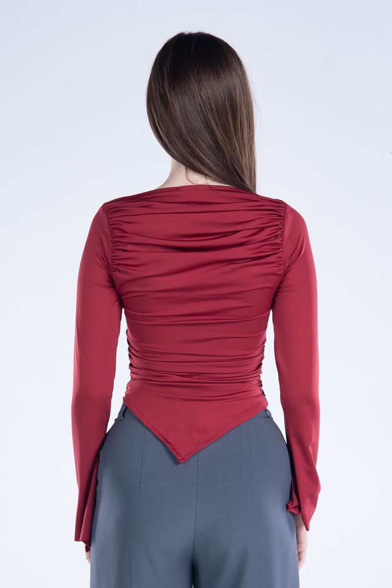 Draped Long Sleeve Top - Image 11
