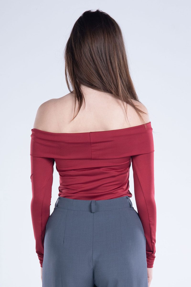 Off-Shoulder Long Sleeve Top - Image 14