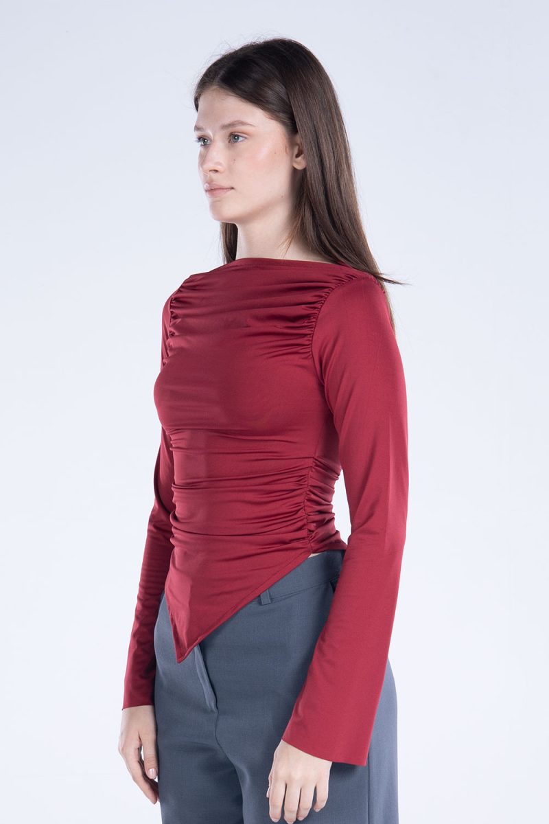 Draped Long Sleeve Top - Image 10