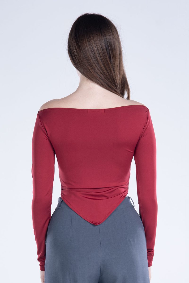 Draped Long Sleeve Top - Image 11