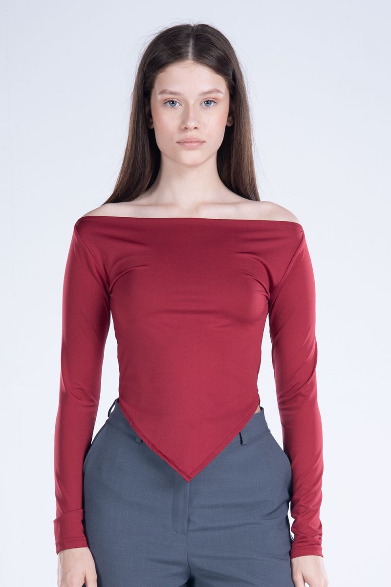 Draped Long Sleeve Top - Image 8