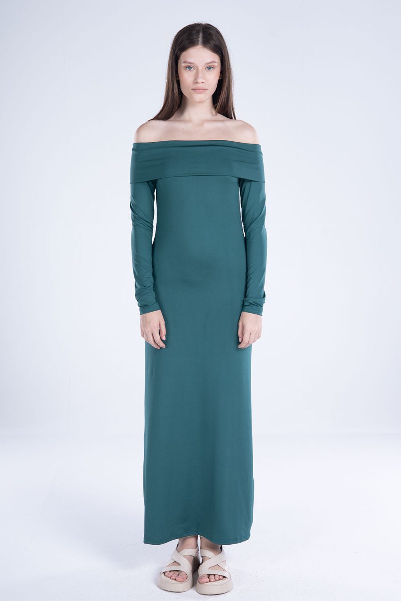 Off-Shoulder Long Sleeve Dress - Image 12
