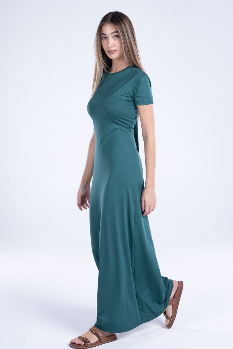 Round Neck Short Sleeve Dress - Image 13