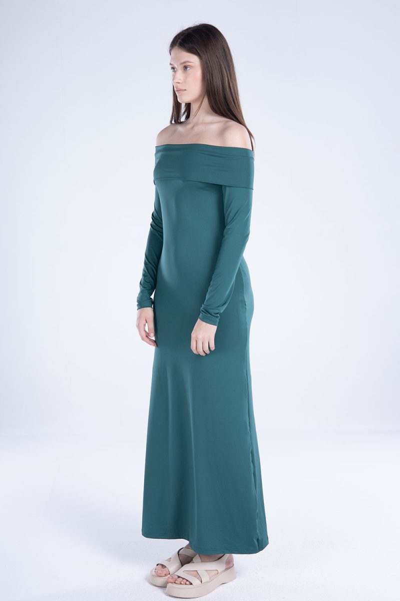 Off-Shoulder Long Sleeve Dress - Image 13
