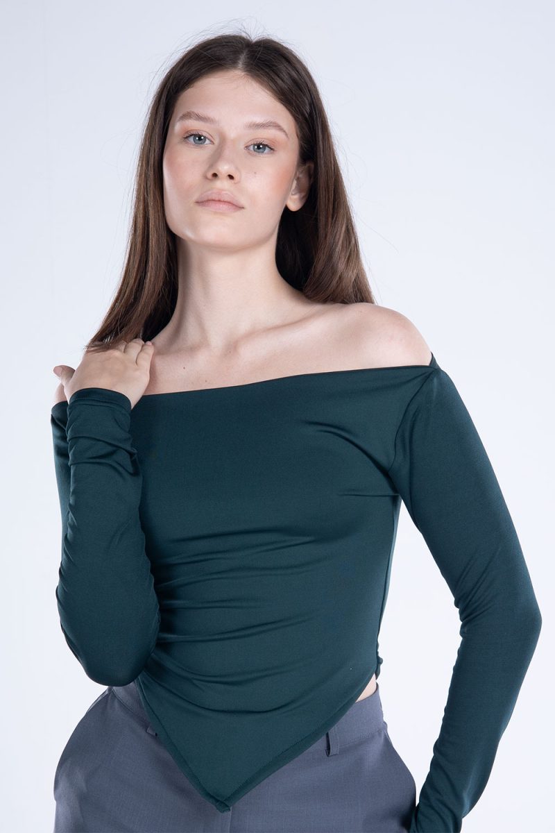 Draped Long Sleeve Top - Image 13