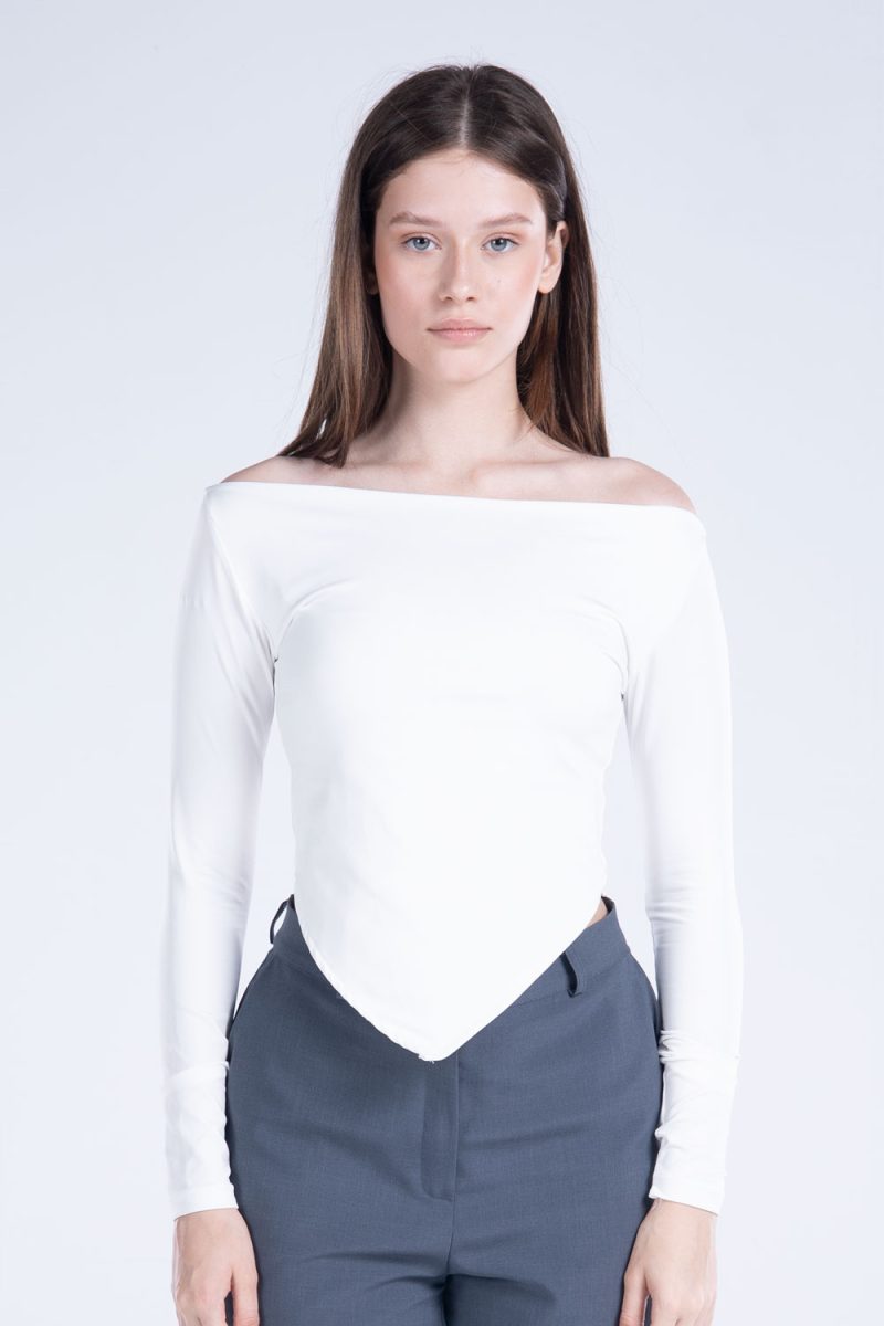 Draped Long Sleeve Top - Image 6