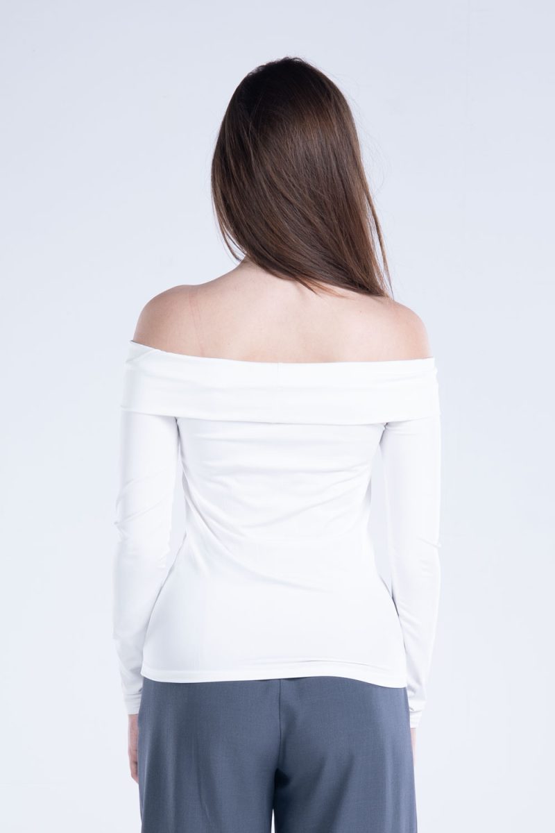 Off-Shoulder Long Sleeve Top - Image 6