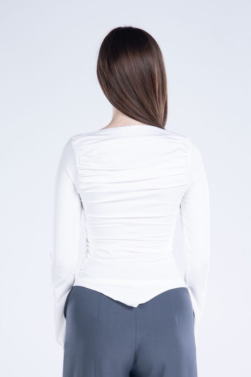 Draped Long Sleeve Top - Image 3