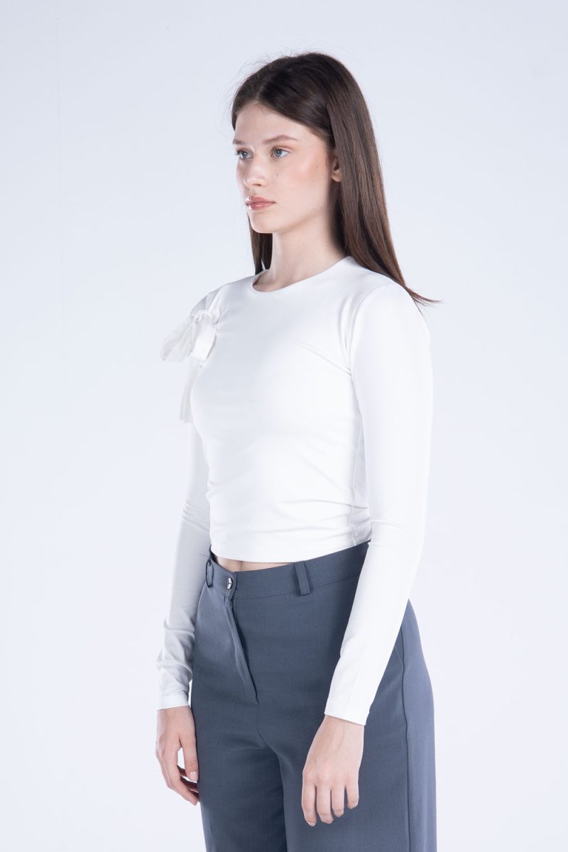 Round Neck Long Sleeve Top - Image 7