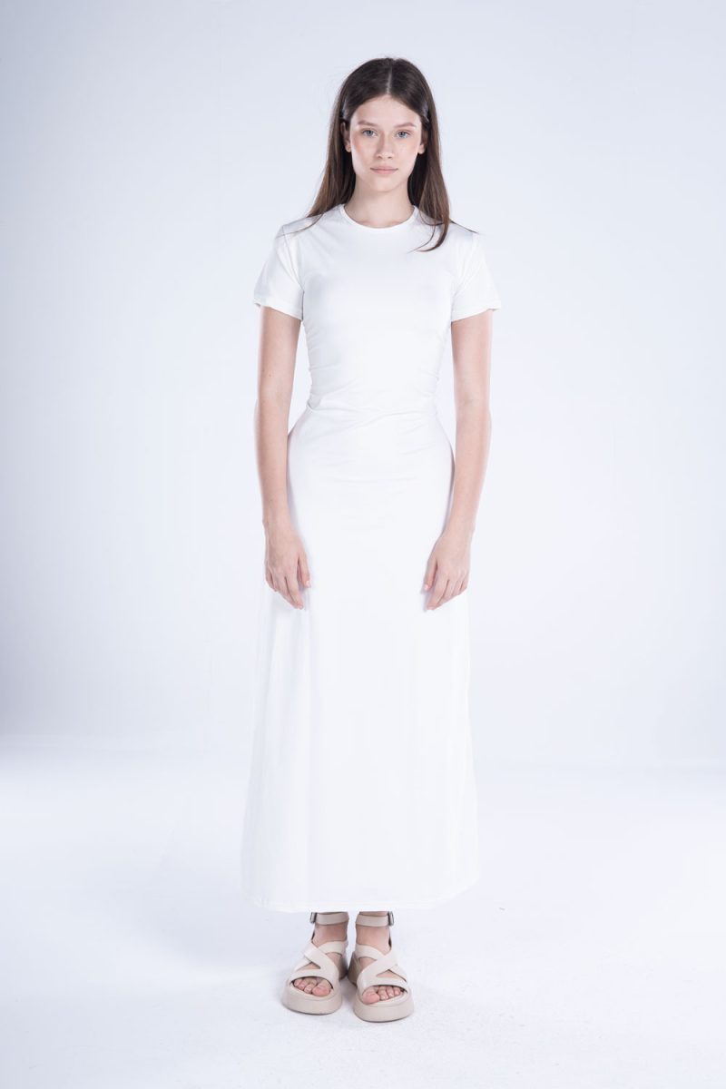 Round Neck Short Sleeve Dress - Image 4