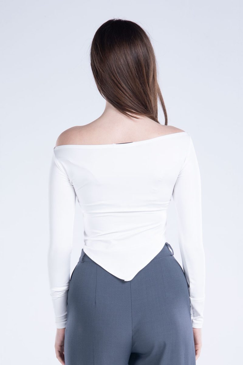 Draped Long Sleeve Top - Image 7