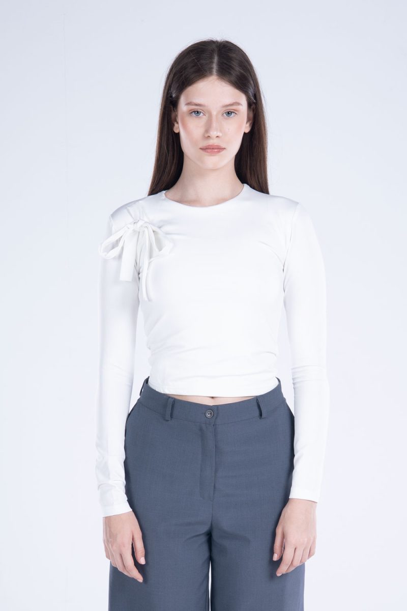 Round Neck Long Sleeve Top - Image 6