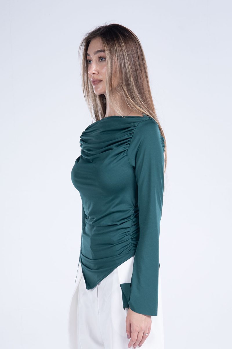 Draped Long Sleeve Top - Image 14