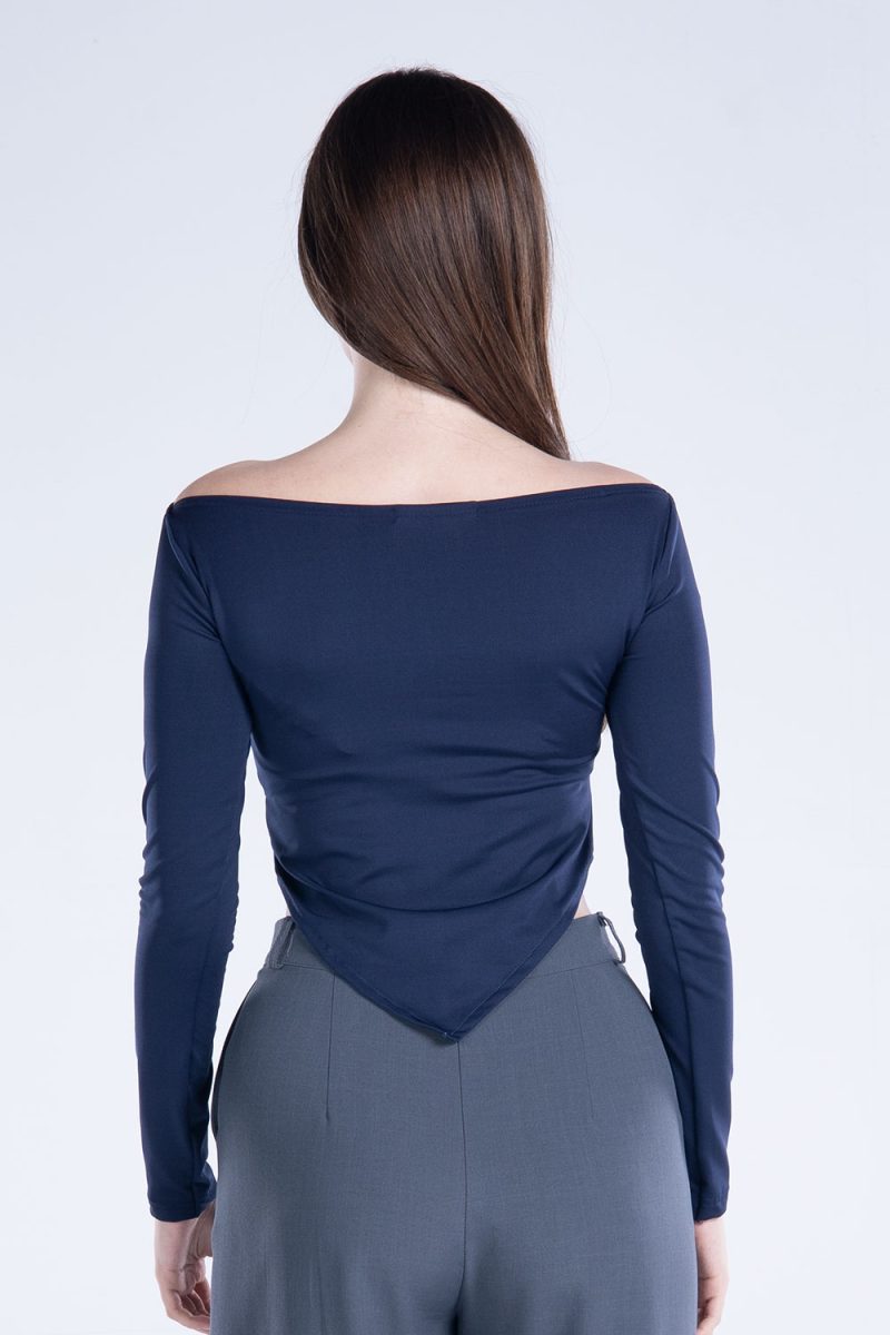 Draped Long Sleeve Top - Image 19