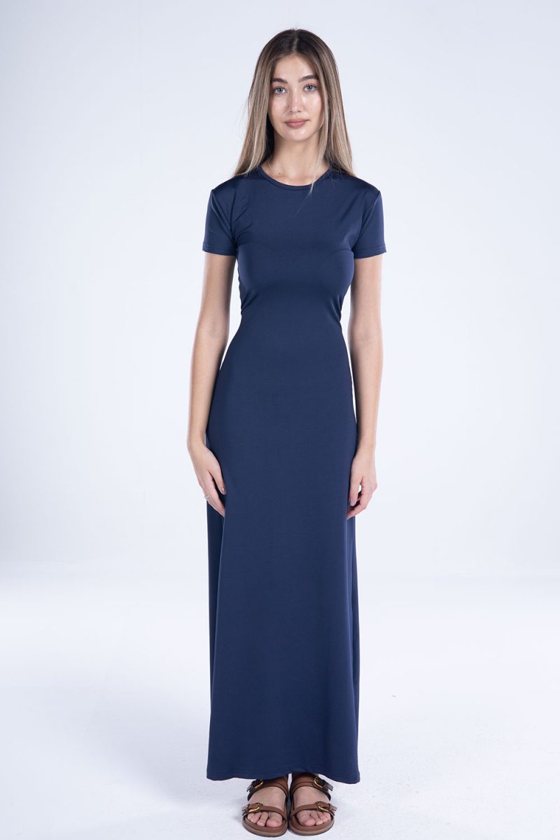 Round Neck Short Sleeve Dress - Image 15