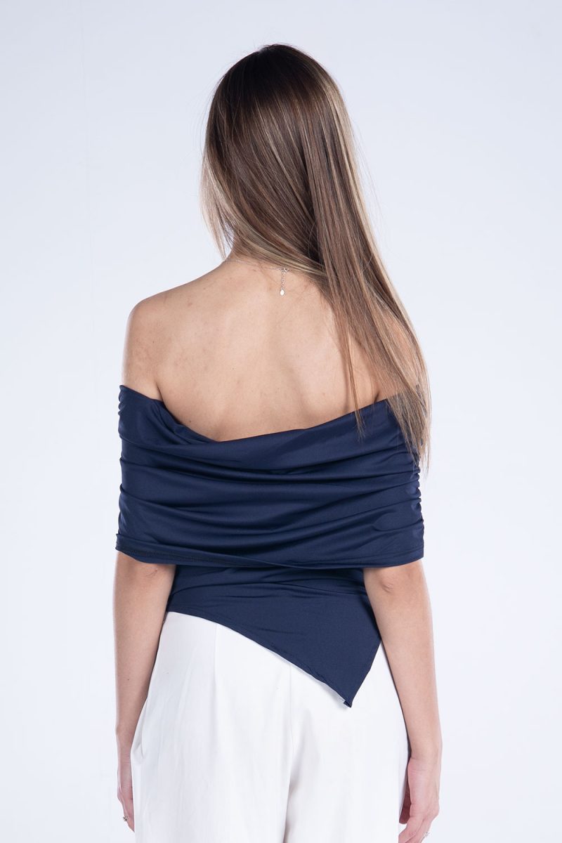 Draped Off-Shoulder Sleeveless top - Image 15
