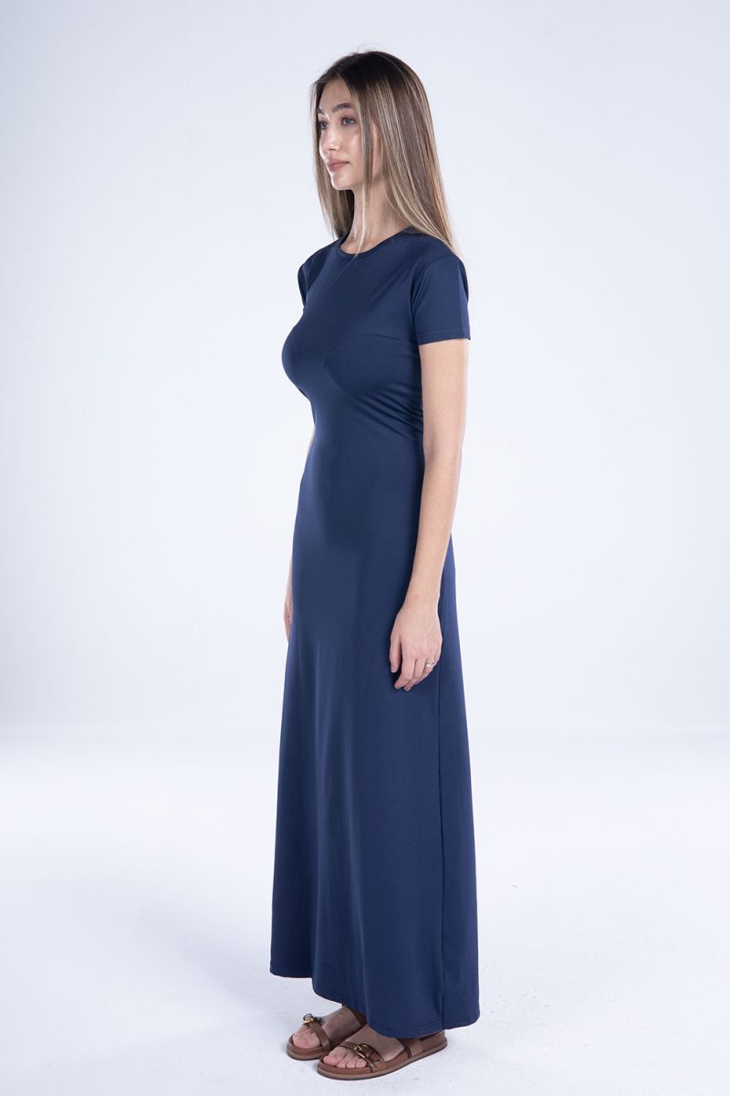 Round Neck Short Sleeve Dress - Image 16