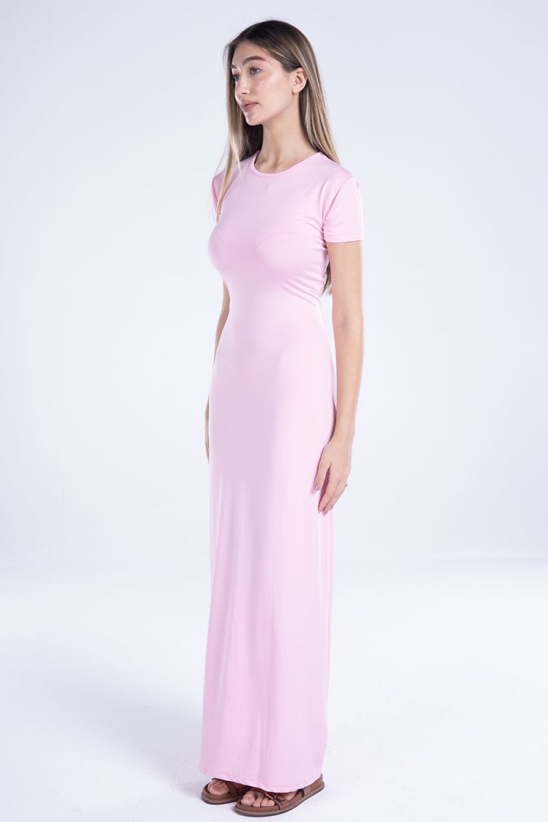 Round Neck Short Sleeve Dress - Image 7