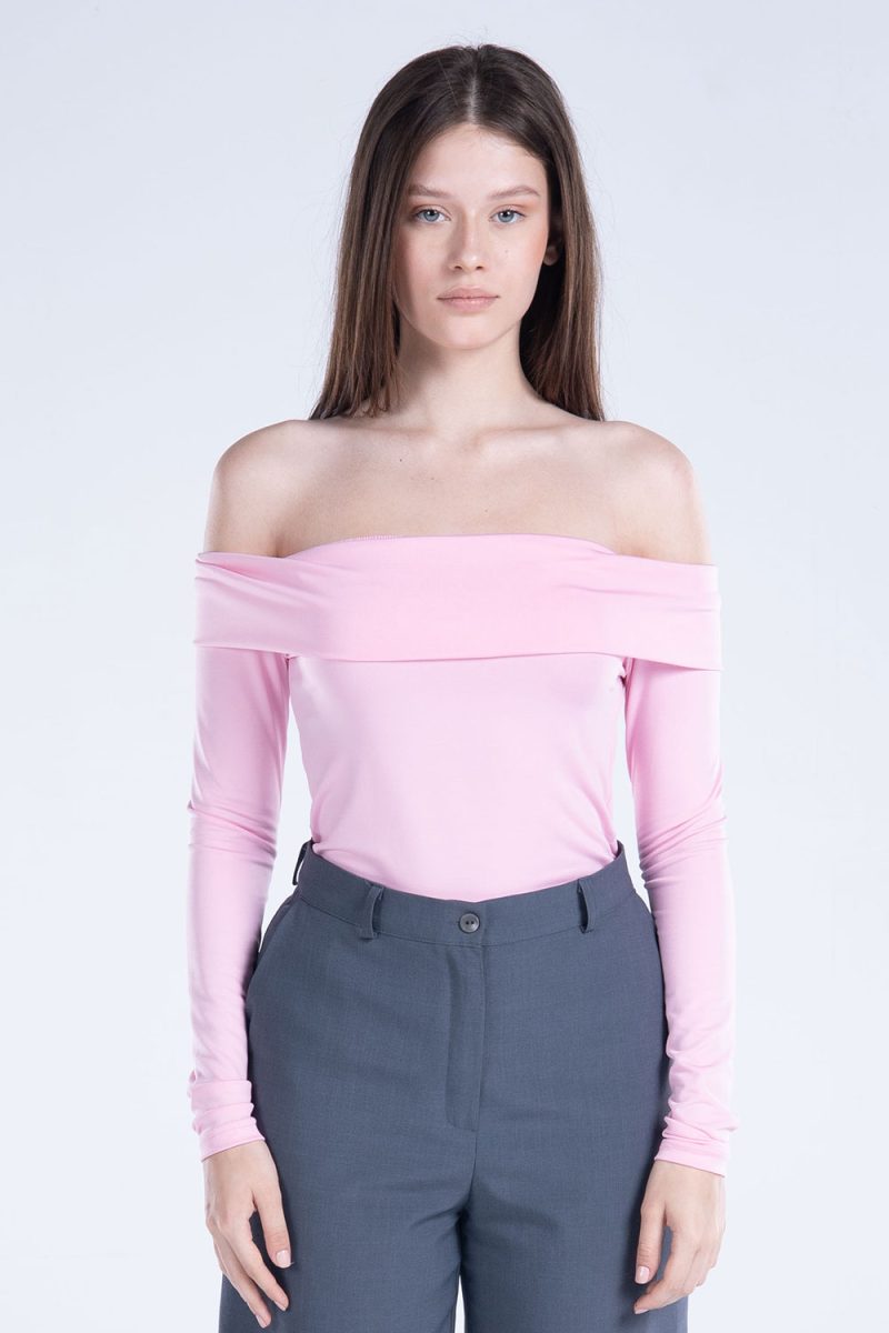 Off-Shoulder Long Sleeve Top - Image 7